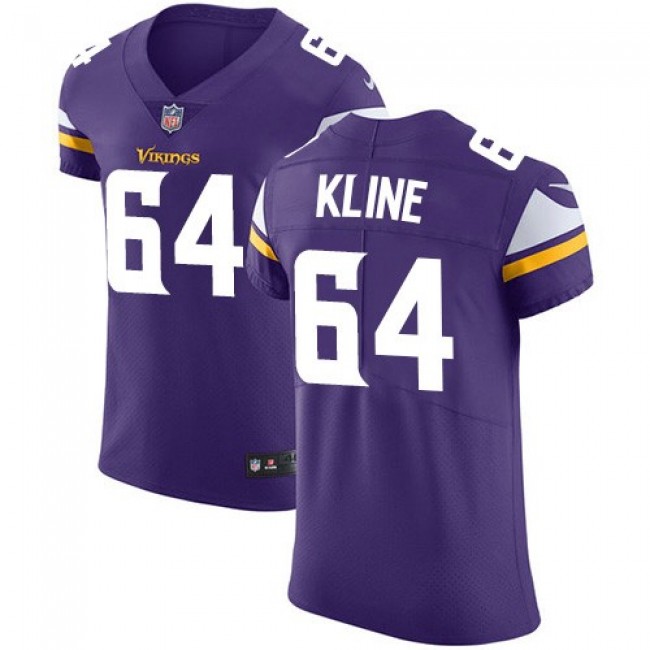 Nike Vikings #64 Josh Kline Purple Team Color Men's Stitched NFL Vapor Untouchable Elite Jersey