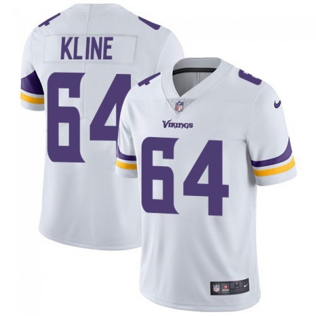 Nike Vikings #64 Josh Kline White Men's Stitched NFL Vapor Untouchable Limited Jersey