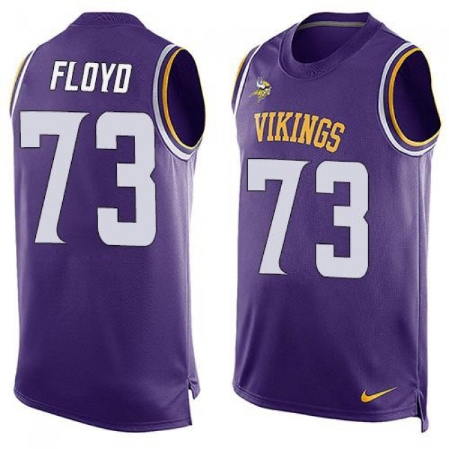 Nike Vikings #73 Sharrif Floyd Purple Team Color Men's Stitched NFL Limited Tank Top Jersey