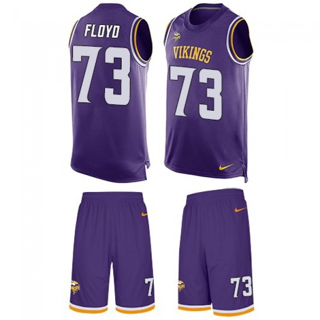 Nike Vikings #73 Sharrif Floyd Purple Team Color Men's Stitched NFL Limited Tank Top Suit Jersey