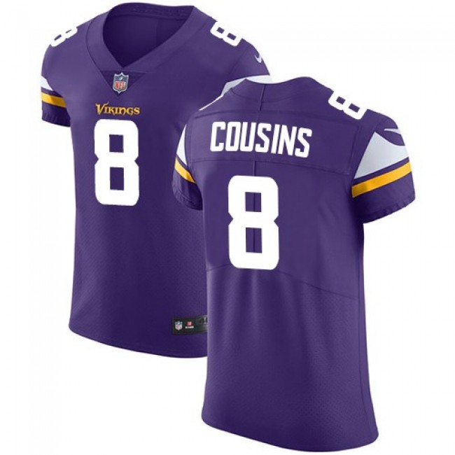 Nike Vikings #8 Kirk Cousins Purple Team Color Men's Stitched NFL Vapor Untouchable Elite Jersey
