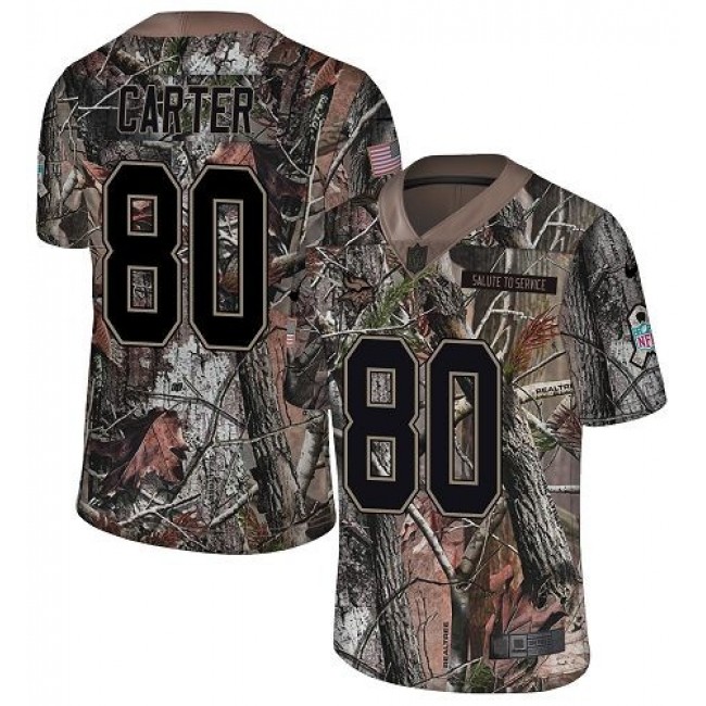 Nike Vikings #80 Cris Carter Camo Men's Stitched NFL Limited Rush Realtree Jersey