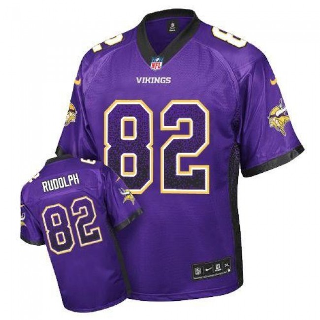 Nike Vikings #82 Kyle Rudolph Purple Team Color Men's Stitched NFL Elite Drift Fashion Jersey