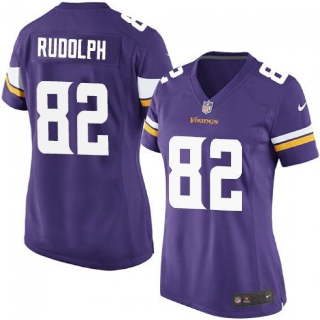 Women's Vikings #82 Kyle Rudolph Purple Team Color Stitched NFL Elite Jersey