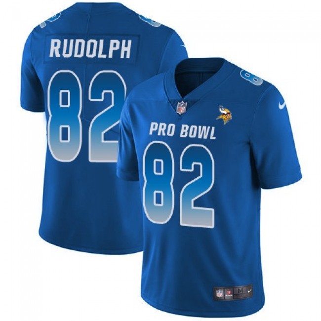 Nike Vikings #82 Kyle Rudolph Royal Men's Stitched NFL Limited NFC 2018 Pro Bowl Jersey