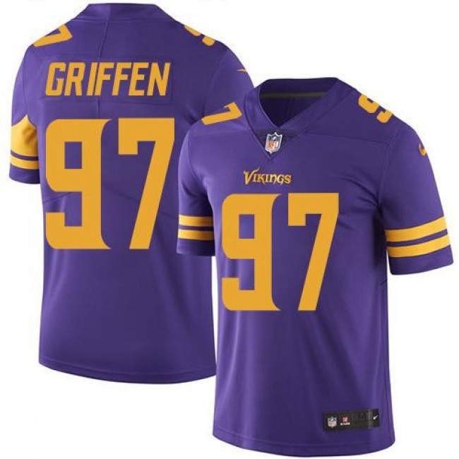 Nike Vikings #97 Everson Griffen Purple Men's Stitched NFL Limited Rush Jersey