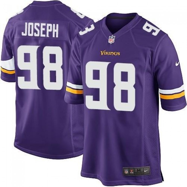 Minnesota Vikings #98 Linval Joseph Purple Team Color Youth Stitched NFL Elite Jersey