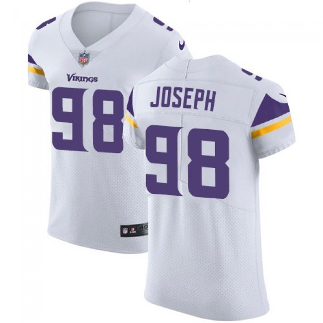 Nike Vikings #98 Linval Joseph White Men's Stitched NFL Vapor Untouchable Elite Jersey