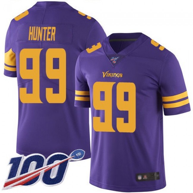Nike Vikings #99 Danielle Hunter Purple Men's Stitched NFL Limited Rush 100th Season Jersey