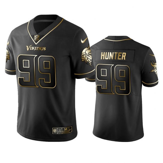 Vikings #99 Danielle Hunter Men's Stitched NFL Vapor Untouchable Limited Black Golden Jersey