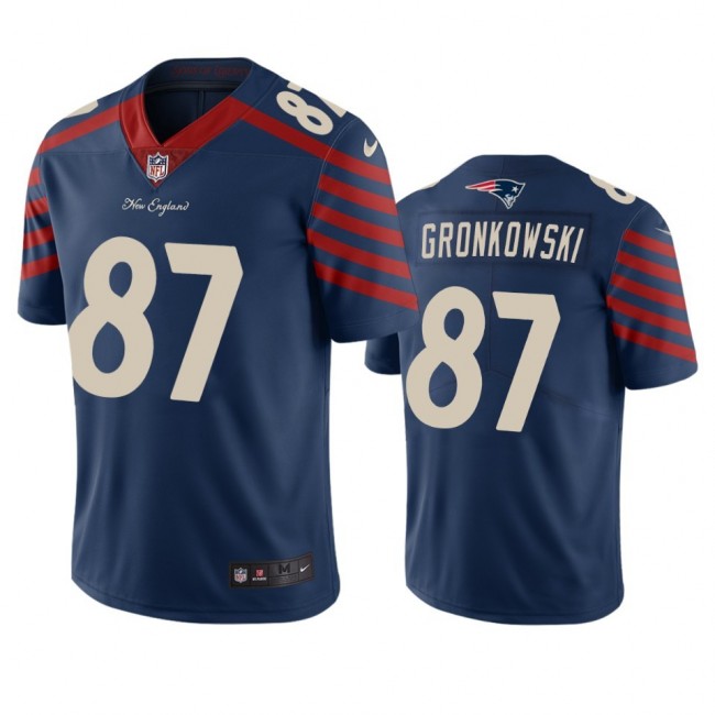 New England Patriots #87 Rob Gronkowski Navy Vapor Limited City Edition NFL Jersey