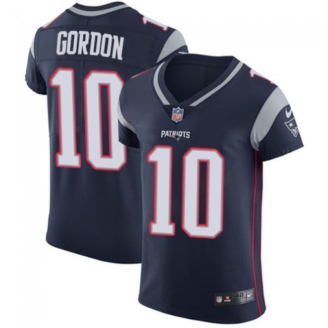 Nike Patriots #10 Josh Gordon Navy Blue Team Color Men's Stitched NFL Vapor Untouchable Elite Jersey