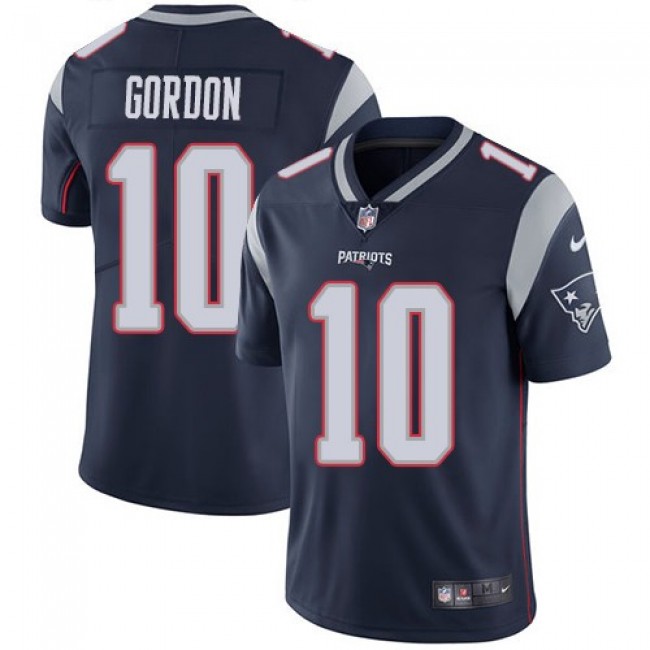 Nike Patriots #10 Josh Gordon Navy Blue Team Color Men's Stitched NFL Vapor Untouchable Limited Jersey