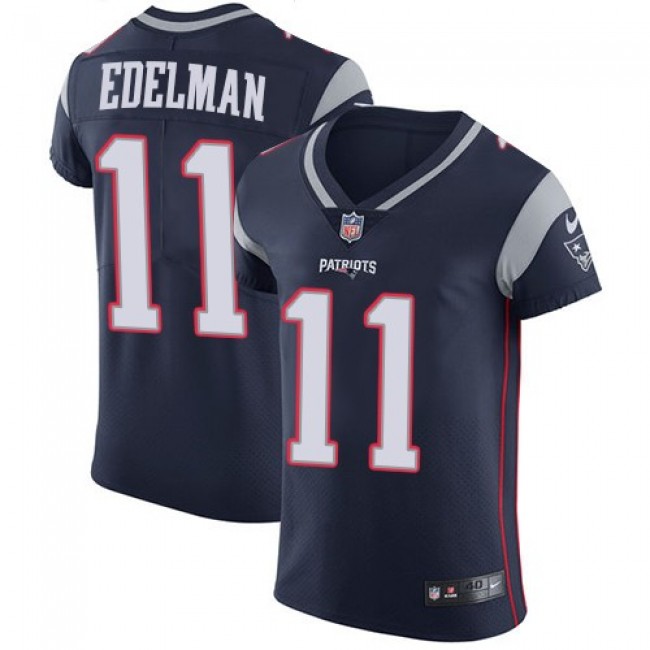 Nike Patriots #11 Julian Edelman Navy Blue Team Color Men's Stitched NFL Vapor Untouchable Elite Jersey