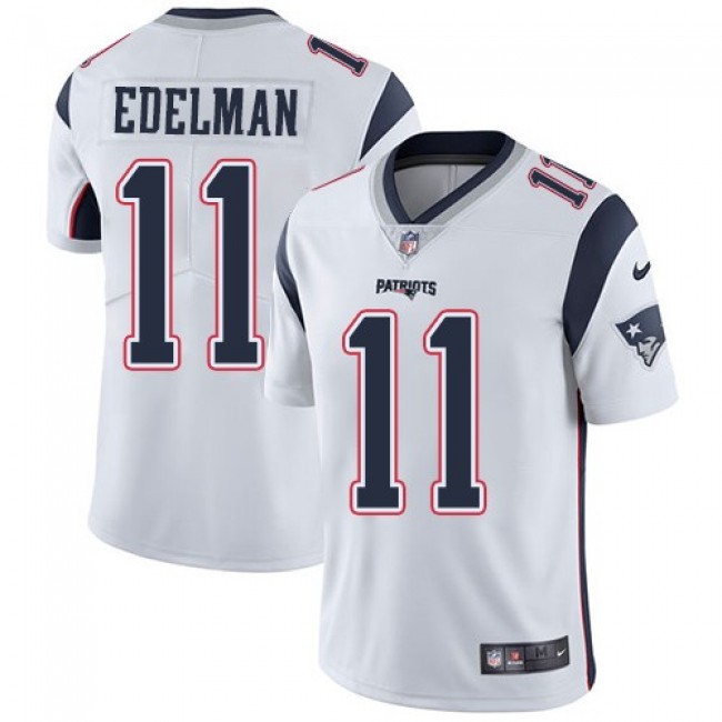 New England Patriots #11 Julian Edelman White Youth Stitched NFL Vapor Untouchable Limited Jersey