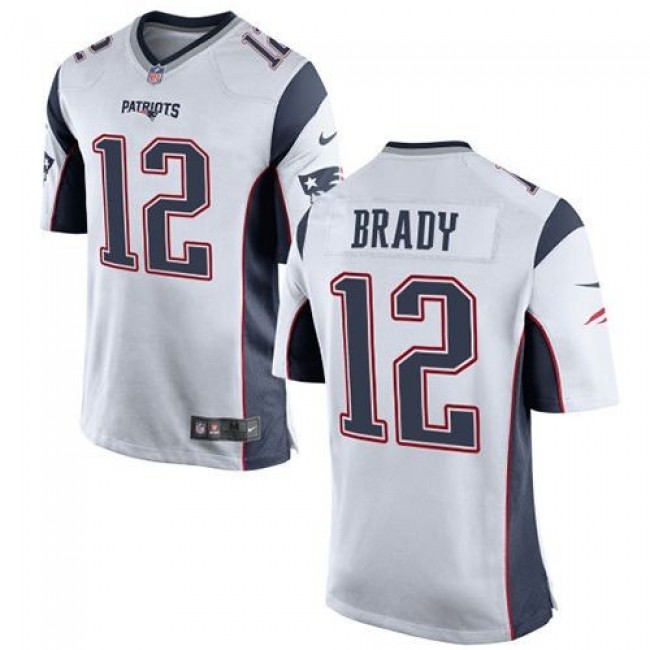 New England Patriots #12 Tom Brady White Youth Stitched NFL New Elite Jersey