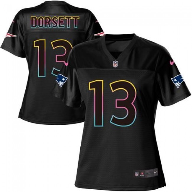 Women's Patriots #13 Phillip Dorsett Black NFL Game Jersey
