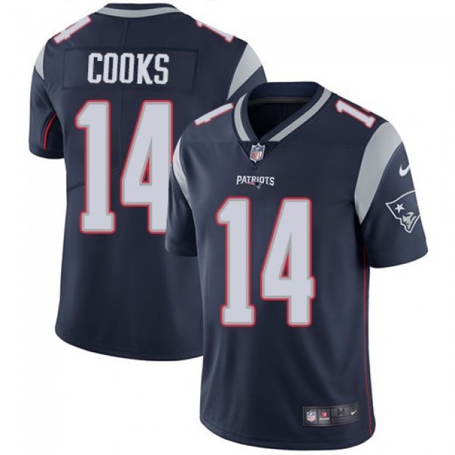 New England Patriots #14 Brandin Cooks Navy Blue Team Color Youth Stitched NFL Vapor Untouchable Limited Jersey