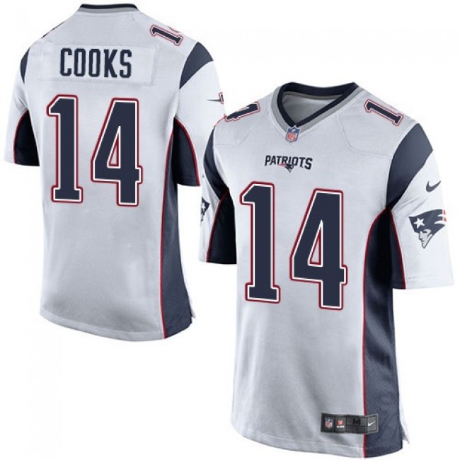 New England Patriots #14 Brandin Cooks White Youth Stitched NFL New Elite Jersey
