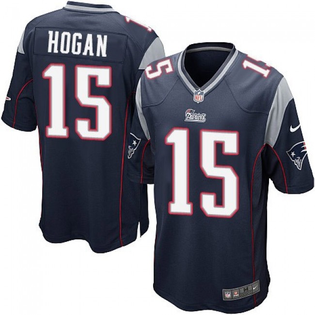 New England Patriots #15 Chris Hogan Navy Blue Team Color Youth Stitched NFL New Elite Jersey