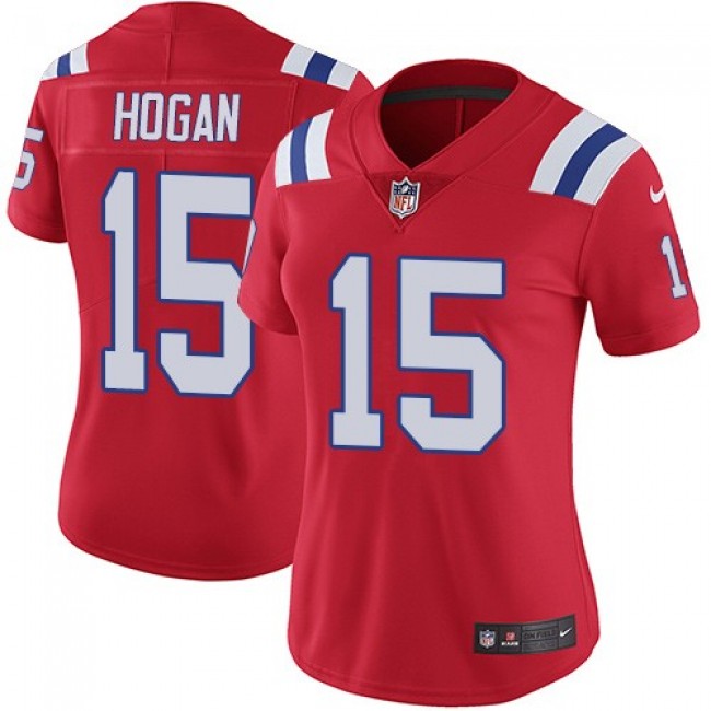 Women's Patriots #15 Chris Hogan Red Alternate Stitched NFL Vapor Untouchable Limited Jersey