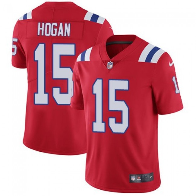 New England Patriots #15 Chris Hogan Red Alternate Youth Stitched NFL Vapor Untouchable Limited Jersey