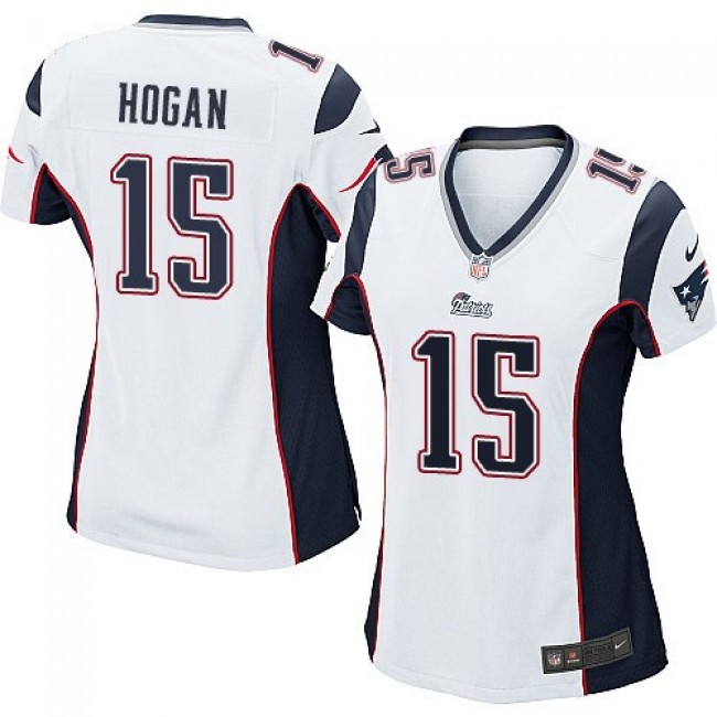 Women's Patriots #15 Chris Hogan White Stitched NFL New Elite Jersey