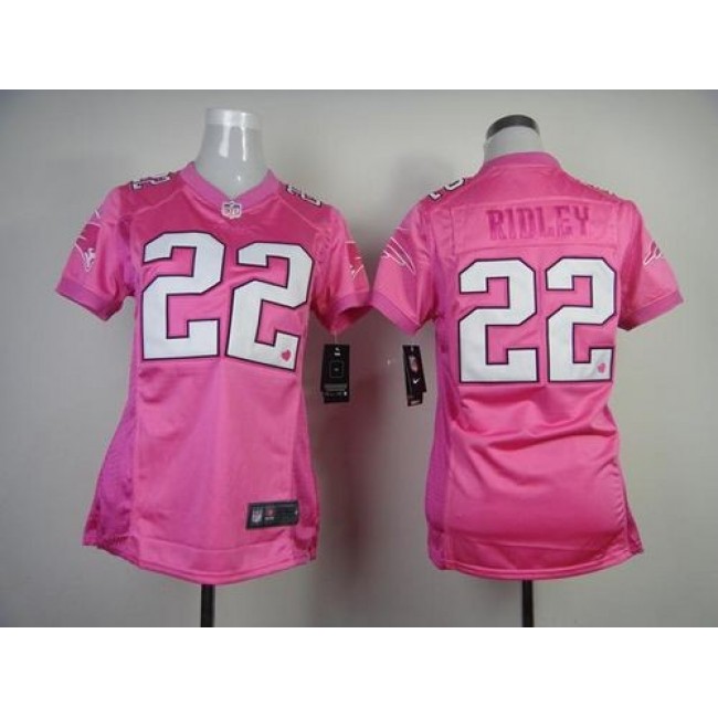 Women's Patriots #22 Stevan Ridley Pink Be Luv'd Stitched NFL New Elite Jersey