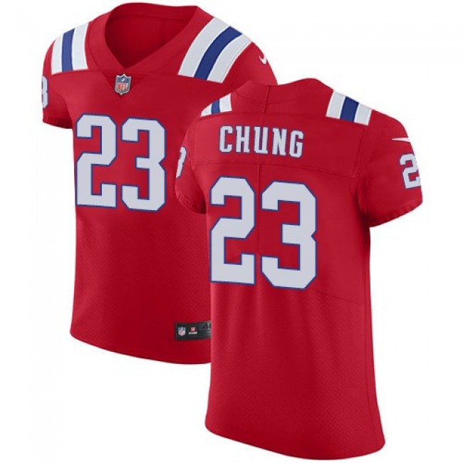 Nike Patriots #23 Patrick Chung Red Alternate Men's Stitched NFL Vapor Untouchable Elite Jersey