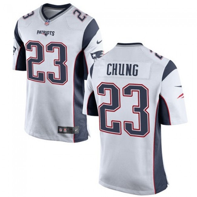 New England Patriots #23 Patrick Chung White Youth Stitched NFL New Elite Jersey