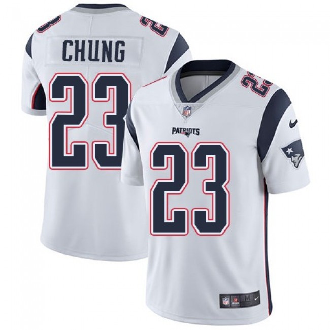 New England Patriots #23 Patrick Chung White Youth Stitched NFL Vapor Untouchable Limited Jersey