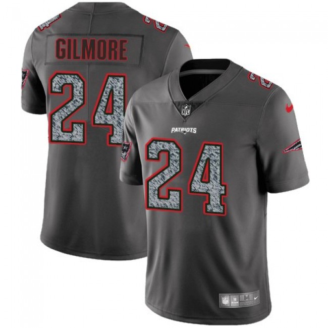 New England Patriots #24 Stephon Gilmore Gray Static Youth Stitched NFL Vapor Untouchable Limited Jersey