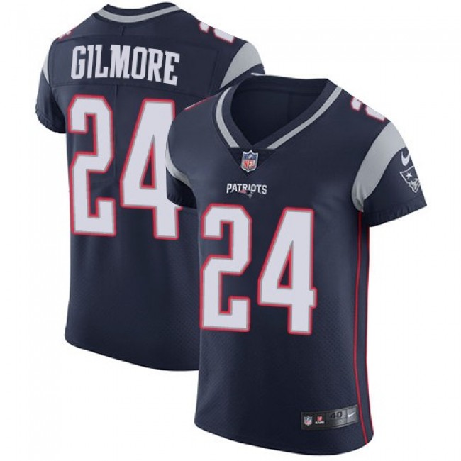 Nike Patriots #24 Stephon Gilmore Navy Blue Team Color Men's Stitched NFL Vapor Untouchable Elite Jersey