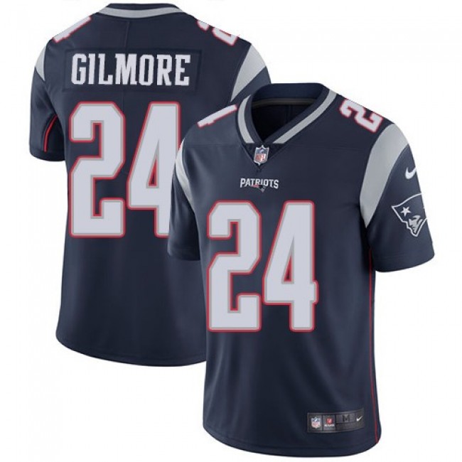 New England Patriots #24 Stephon Gilmore Navy Blue Team Color Youth Stitched NFL Vapor Untouchable Limited Jersey