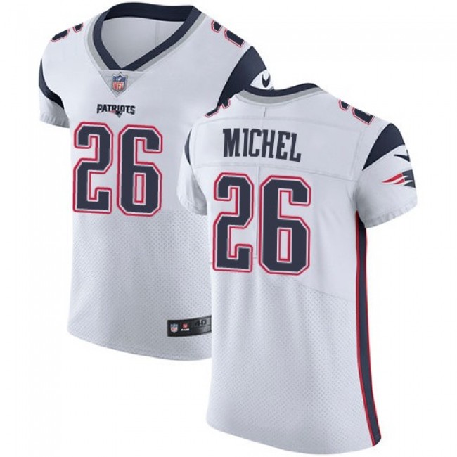 Nike Patriots #26 Sony Michel White Men's Stitched NFL Vapor Untouchable Elite Jersey