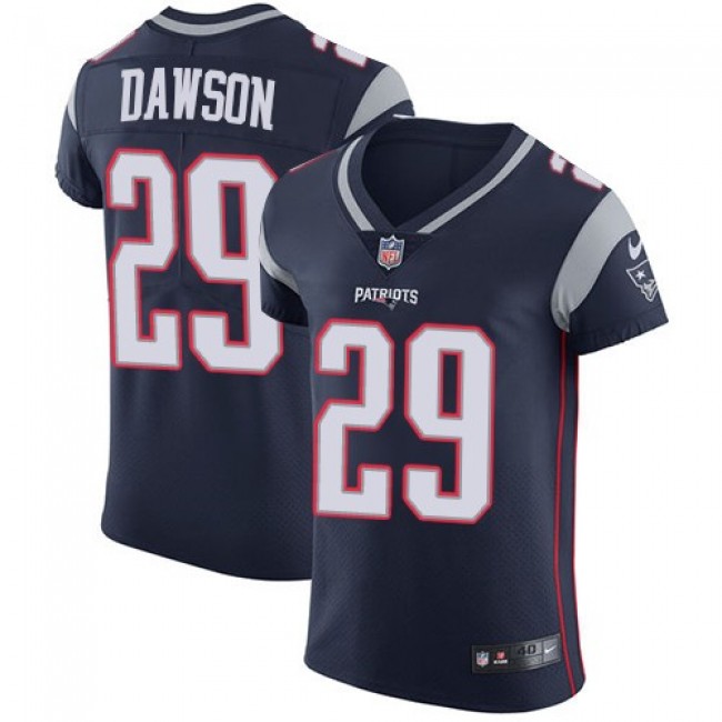 Nike Patriots #29 Duke Dawson Navy Blue Team Color Men's Stitched NFL Vapor Untouchable Elite Jersey
