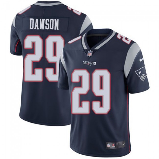 Nike Patriots #29 Duke Dawson Navy Blue Team Color Men's Stitched NFL Vapor Untouchable Limited Jersey