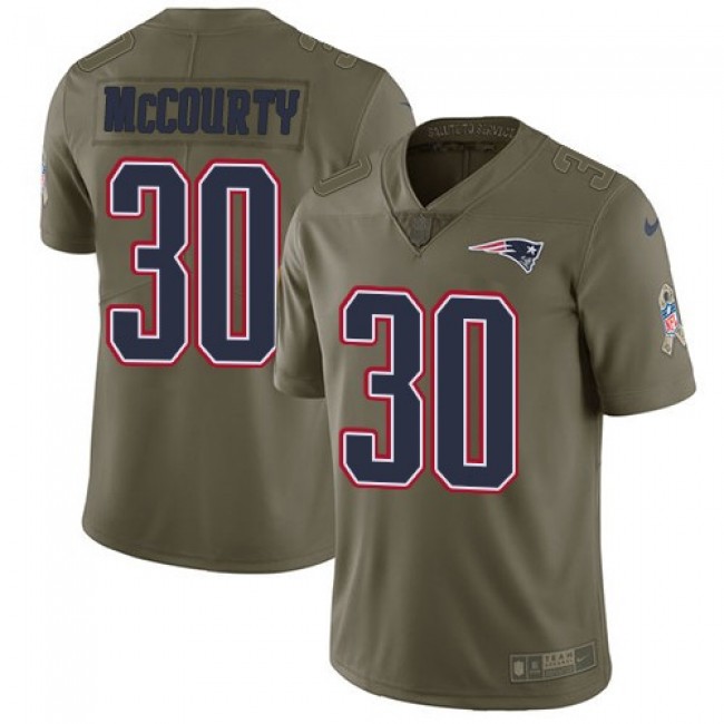 Nike Patriots #30 Jason McCourty Olive Men's Stitched NFL Limited 2017 Salute To Service Jersey