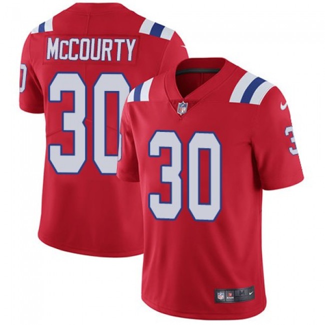 Nike Patriots #30 Jason McCourty Red Alternate Men's Stitched NFL Vapor Untouchable Limited Jersey