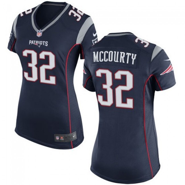 Women's Patriots #32 Devin McCourty Navy Blue Team Color Stitched NFL New Elite Jersey