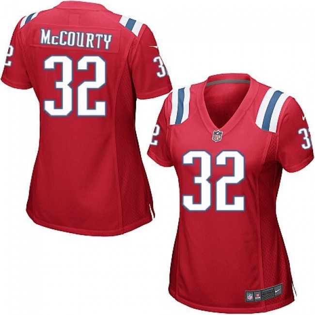 Women's Patriots #32 Devin McCourty Red Alternate Stitched NFL Elite Jersey