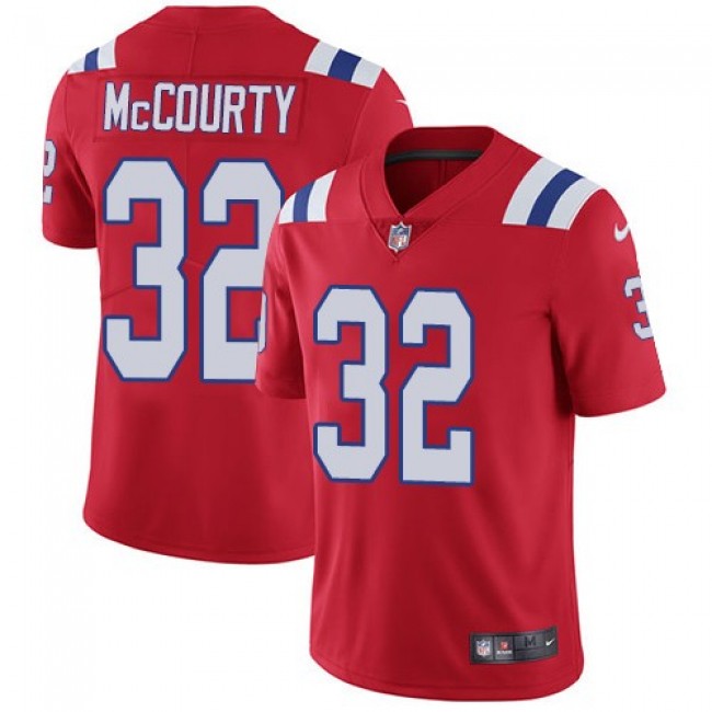 New England Patriots #32 Devin McCourty Red Alternate Youth Stitched NFL Vapor Untouchable Limited Jersey