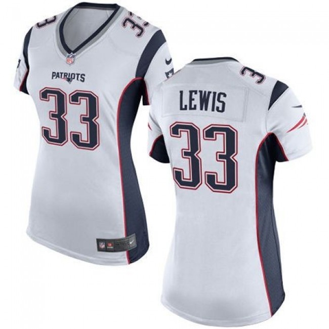 Women's Patriots #33 Dion Lewis White Stitched NFL New Elite Jersey