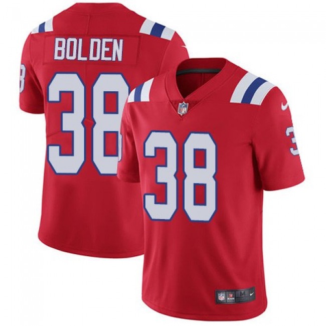 Nike Patriots #38 Brandon Bolden Red Alternate Men's Stitched NFL Vapor Untouchable Limited Jersey