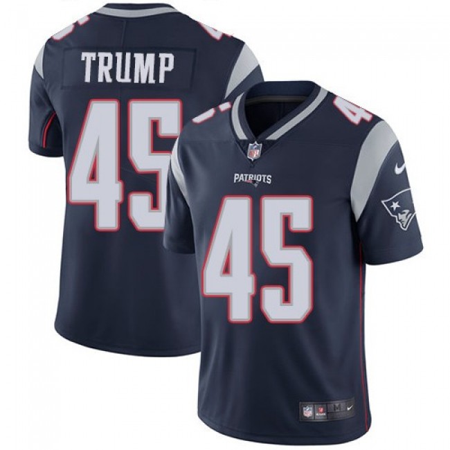 New England Patriots #45 Donald Trump Navy Blue Team Color Youth Stitched NFL Vapor Untouchable Limited Jersey
