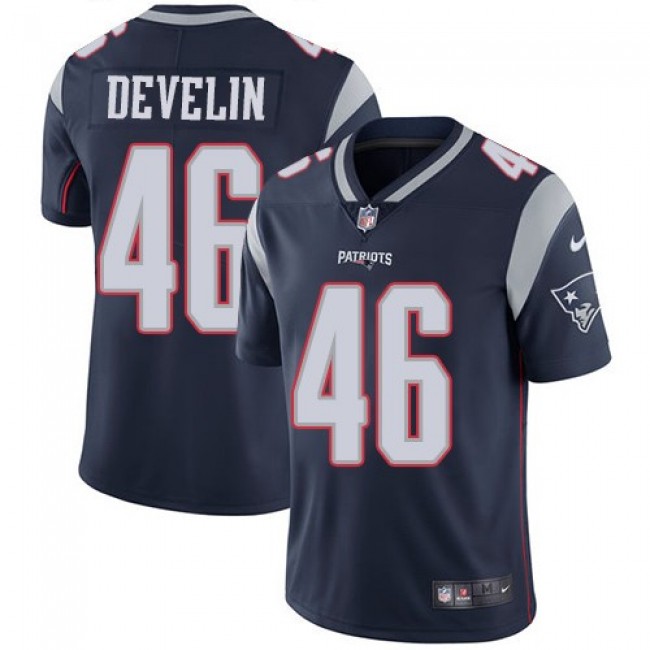 New England Patriots #46 James Develin Navy Blue Team Color Youth Stitched NFL Vapor Untouchable Limited Jersey
