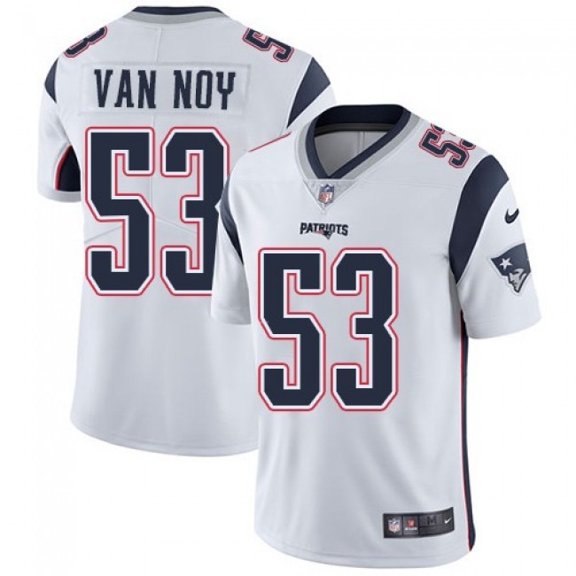 Nike Patriots #53 Kyle Van Noy White Men's Stitched NFL Vapor Untouchable Limited Jersey