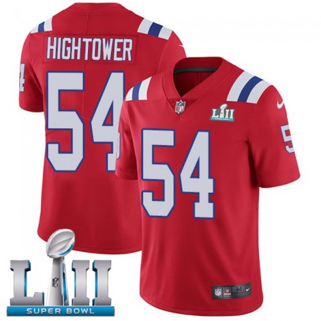 New England Patriots #54 Dont a Hightower Red Alternate Super Bowl LII Youth Stitched NFL Vapor Untouchable Limited Jersey