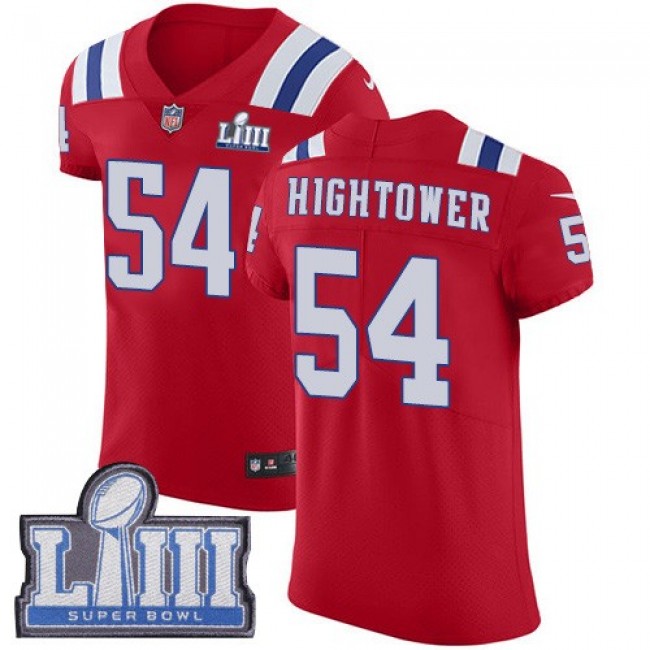 Nike Patriots #54 Dont'a Hightower Red Alternate Super Bowl LIII Bound Men's Stitched NFL Vapor Untouchable Elite Jersey