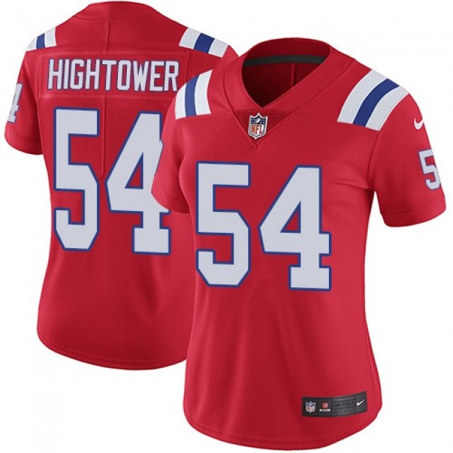 Women's Patriots #54 Dont'a Hightower Red Alternate Stitched NFL Vapor Untouchable Limited Jersey